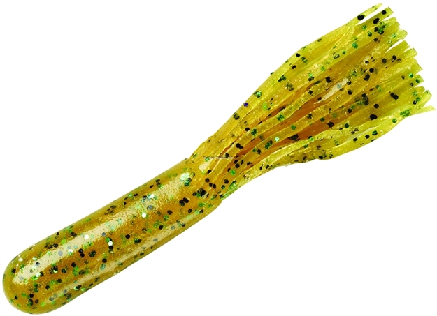 Picture of Yum Tube , 4", Pumpkin Pepper/Green Flake, Floating,6/Bag