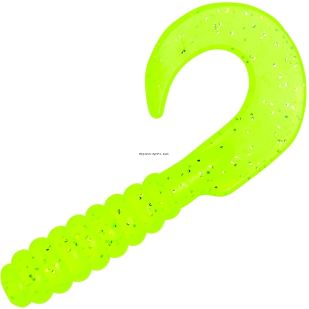 Picture of Yum Walleye Curltail Grub, 3", Lime Core, Floating,12/Bag