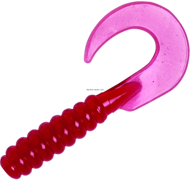 Picture of Yum Walleye Curltail Grub, 3", Purple, Floating,12/Bag
