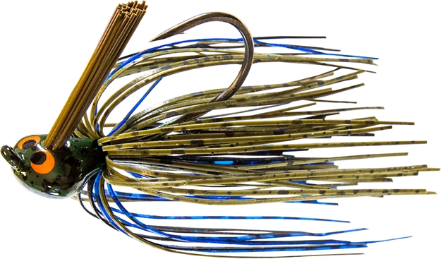 Picture of Z-Man Crosseyez Flipping Jig 3/8 OZ Bruised Green Pumpkin