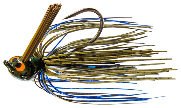 Picture of Z-Man Crosseyez Flipping Jig 5/8 OZ Bruised Green Pumpkin