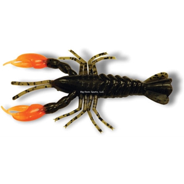 Picture of Z-Man Elaztech Crawdadz Soft Crawfish, 4", Green Pumpkin/Orange, 6/Pack