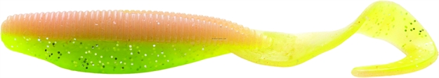 Picture of Z-Man Elaztech Curly Tailz Scented Curl Tail Grub, 4", Electric Chicken, 5/Pack