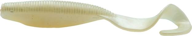 Picture of Z-Man Elaztech Curly Tailz Scented Curl Tail Grub, 4", Pearl, 5/Pack