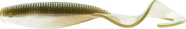 Picture of Z-Man Elaztech Curly Tailz Scented Curl Tail Grub, 4", Shiner, 5/Pack