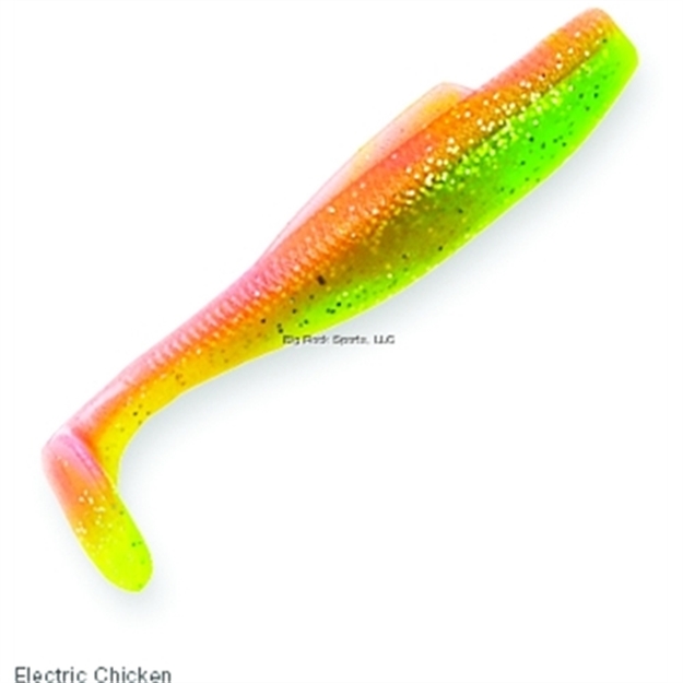 Picture of Z-Man Elaztech Diezel Minnowz Swimbait, 4", Electric Chicken, Floating, 5/Pack