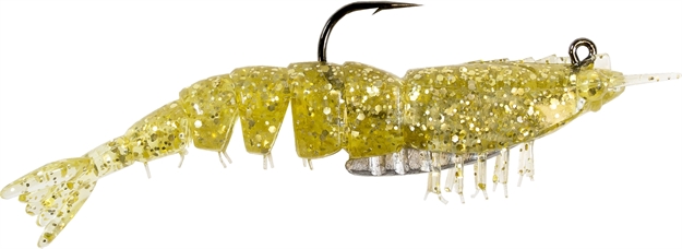 Picture of Z-Man Elaztech EZ Shrimpz Rigged 3.5" Gold Flake 2 Pack