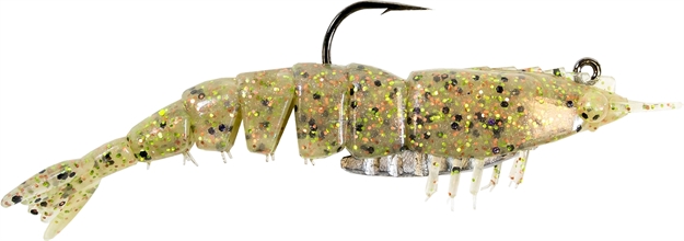 Picture of Z-Man Elaztech EZ Shrimpz Rigged 3.5" Greasy Prawn 2 Pack
