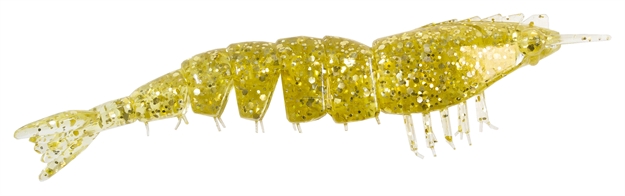 Picture of Z-Man Elaztech EZ Shrimpz Unrigged 3.5" Gold Flake 4 Pack