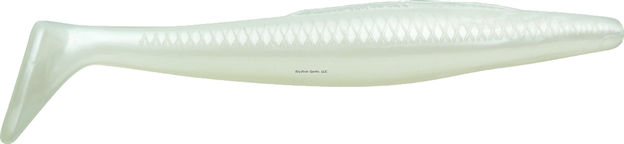 Picture of Z-Man Elaztech Grass Kickerz Swimbait, 5", Pearl, Floating, 4/Pack