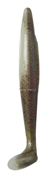 Picture of Z-Man Elaztech Grass Kickerz Swimbait, 5", Redbone, Floating, 4/Pack