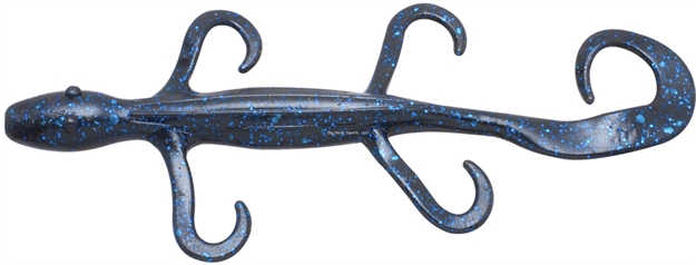 Picture of Z-Man Elaztech Lizardz, 6", Black/Blue, Floating, 6/Pack