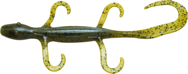 Picture of Z-Man Elaztech Lizardz, 6", Green Pumpkin, Floating, 6/Pack