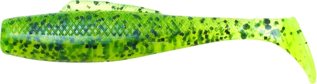 Picture of Z-Man Elaztech Minnowz Swimbait 3", 6Pk, Watermelon/Chartreuse Tail GMIN-17PK6