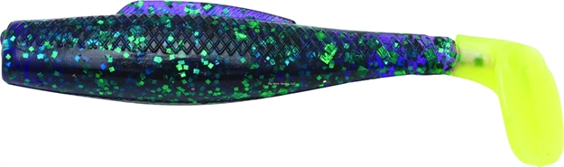 Picture of Z-Man Elaztech Minnowz Swimbait, 3", Purple/Chartreuse Tail, Floating, 6/Pack