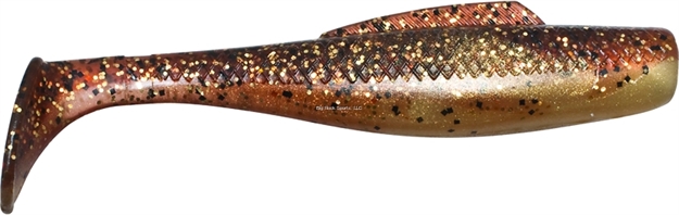 Picture of Z-Man Elaztech Minnowz Swimbait, 3", Rootbeer Gold/Gold, Floating, 6/Pack