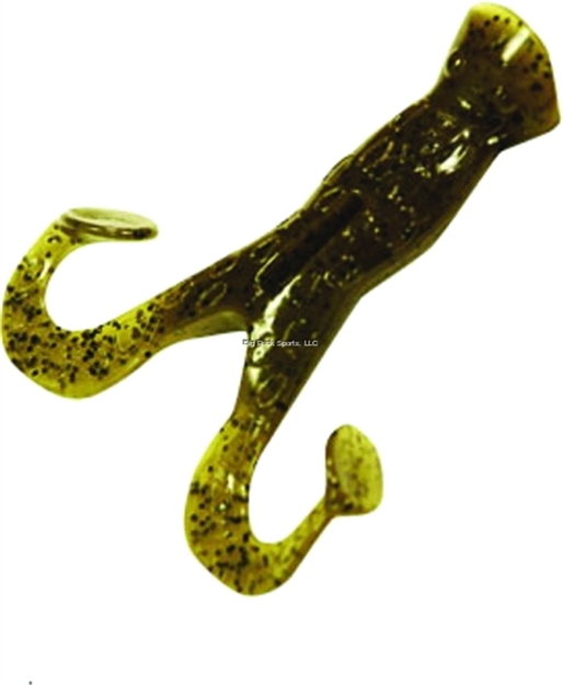 Picture of Z-Man Elaztech Pop Frogz Soft Plastic Surface Popper, 4", Green Pumpkin, Floating, 4/Pack