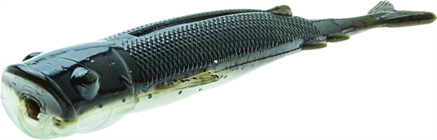 Picture of Z-Man Elaztech Pop Shadz Soft Plastic Surface Popper, 4", Mud Minnow, Floating, 3/Pack