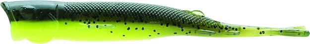 Picture of Z-Man Elaztech Pop Shadz Soft Plastic Surface Popper, 5", Watermelon/Chartreuse, Floating, 3/Pack