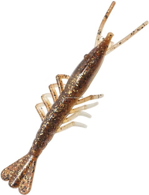 Picture of Z-Man Elaztech Scented Shrimpz, 3", Rootbeer Gold, 5/Pack