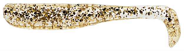 Picture of Z-Man Elaztech Slim Swimz Paddle Tail Swimbait, 2.5" Gold Flake 8Pk