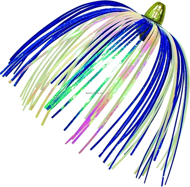 Picture of Z-Man Elaztech Teaser Fishing Skirt, 3", Blue/White, 3/Pack