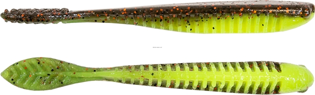Picture of Z-Man Elaztech Trick Shotz Drop Shot Bait 4.2", 5/Pk, Coppertreuse