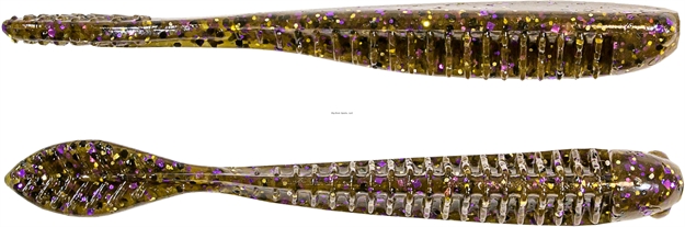 Picture of Z-Man Elaztech Trick Shotz Drop Shot Bait 4.2", 5/Pk, Green Pumpkin Goby