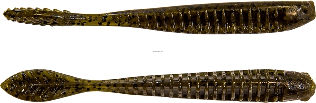 Picture of Z-Man Elaztech Trick Shotz Drop Shot Bait 4.2", 5/Pk, Green Pumpkin