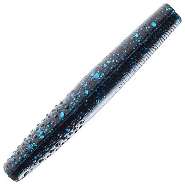 Picture of Z-Man Elaztech Finesse Trd Ned Rig Worm 2 3/4", Black/Blue Flake, 8/Pack TRD275-02PK8