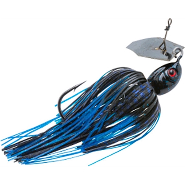 Picture of Z-Man Project Z Chatterbait Bladed Swim Jig 3/8 Oz, 5/0 Hook, Black/Blue CB-PZ38-08 879020006619