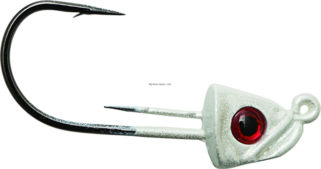 Picture of Z-Man Jigheadz Jighead W/Barbed Keeper, 1/4 Oz, Pearl, 3/Pack