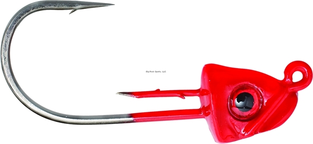 Picture of Z-Man Jigheadz Jighead W/Barbed Keeper, 1/4 Oz, Red, 3/Pack