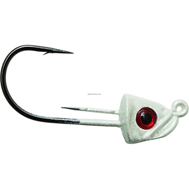 Picture of Z-Man Jigheadz Jighead W/Barbed Keeper, 1/8 Oz, Pearl, 3/Pack