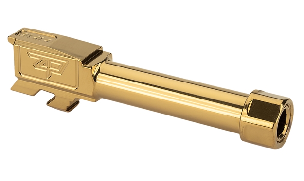 Picture of Zaffiri Precision Zp.43Btg 9Mm Luger 3.92" Threaded Gold Tin Stainless Steel, Fits Glock 43/43X ZP43BTG