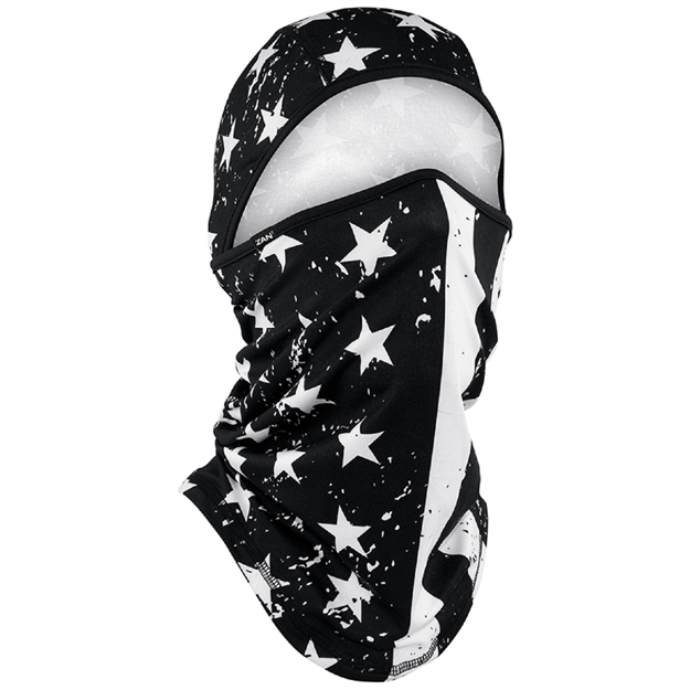 Picture of Zanheadgear Convertible Balaclava Black And White Flag