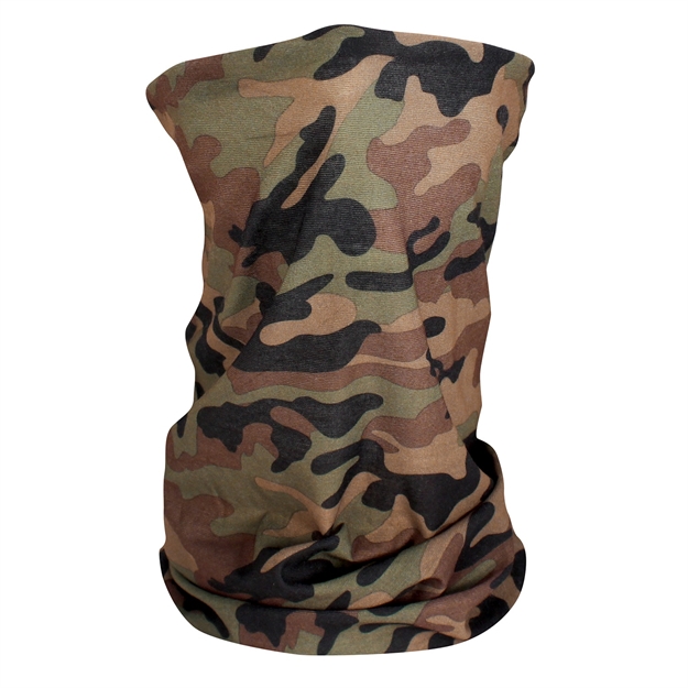 Picture of Zanheadgear Fleece Lined Motley Tube -Woodland Camo-High-Vis