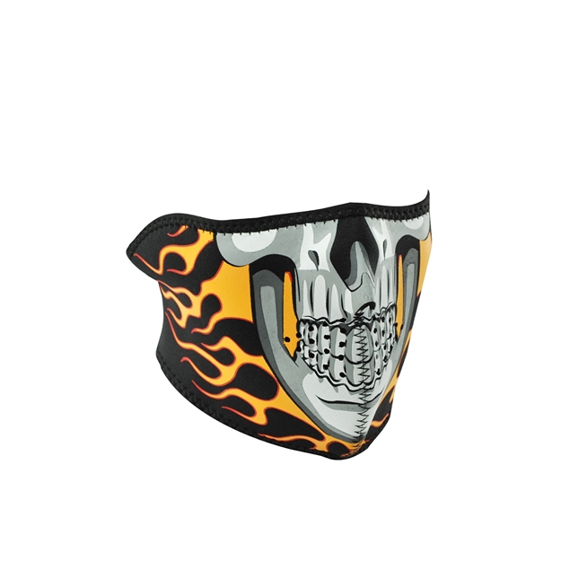 Picture of Zanheadgear Neoprene Half Mask  Burning Skull