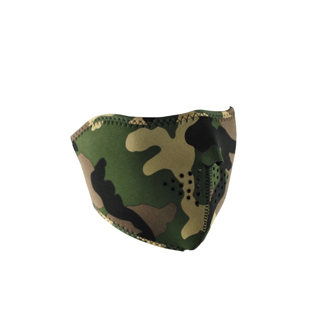 Picture of Zanheadgear Reversible Half Mask Camo TO High-Vis Orange
