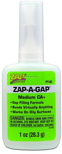 Picture of Zap -A-Gap Glue Green-Label Medium Ca+ 1Oz