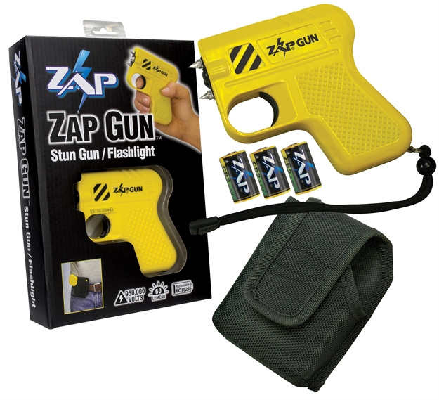 Picture of  Zap Zapgun Zap Gun Stun Gun/Flashlight Range OF Close Contact Green Plastic 797053002197