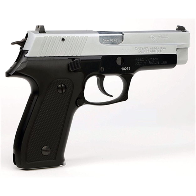 Picture of Zas Cz999 9Mm 4.25 Matte Chrome Slide Blued