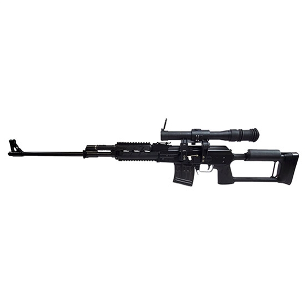Picture of  Zastava Arms Usa Sr91762 M91 W/Optic 7.62X54mmr 10+1 24" Black Nitride Threaded Barrel, Black Anodized Picatinny Rail Steel Receiver, Black Synthetic Adjustable Stock, Posp 4X24 Rifle Scope 682863126105
