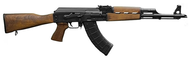 Picture of  Zastava Arms Usa Zr7762btw Zpapm70  7.62X39mm 30+1 16.30" Black Chrome Lined Steel Barrel, Black Battle Worn Dark Walnut Handguard, Battleworn Dark Walnut Wood Fixed Stock, Dark Walnut Grip