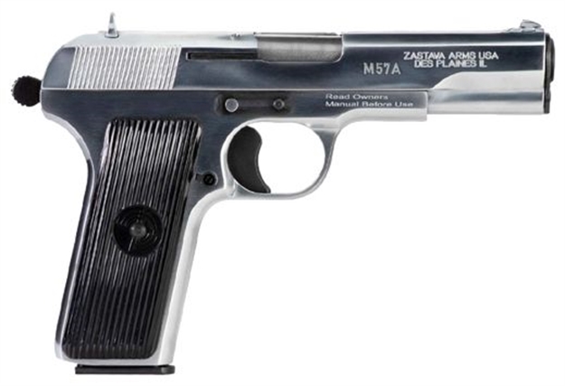 Picture of Zastava Arms Usa M57a Pistol 7.62X25mm 9Rd Chrome/Synthetic