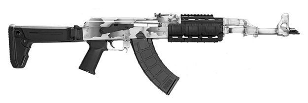 Picture of Zastava Arms Usa Zpapm70 AK 7.62X39 16.3" 30Rd White Camo ZR7762CSW 685757098687