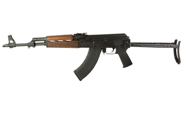 Picture of  Zastava Arms Usa Zr7762uf Zpapm70  7.62X39mm 30+1 16.30" Black Steel Barrel, Black Battle Worn Dark Walnut Handguard, Black Underfolding Stock, Black Synthetic Grip