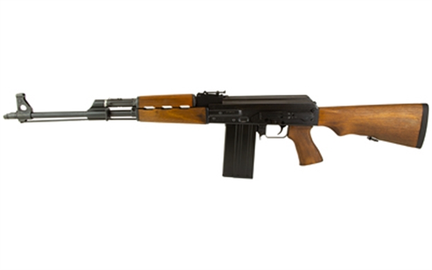 Picture of  Zastava Arms Usa Zr77308w Zpap M77 308 Win/7.62X51mm 20+1 19.70" Black Threaded Barrel, 1.5Mm Bulged Trunnion Receiver,  Battleworn Beechwood Stock & Grip