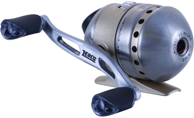 Picture of Zebco 33 Micro Gold Triggerspin Reel, Rh, 3 Bb, 4.3:1 Ratio, Mono 4 33Mtkgold Cp3