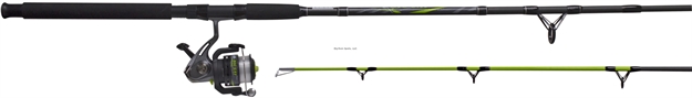 Picture of Zebco Big Cat Spinning Combo, SZ 60 Reel, 1 Brg, 9' 2Pc Glass, Glow Tip Rod, Spooled 20#